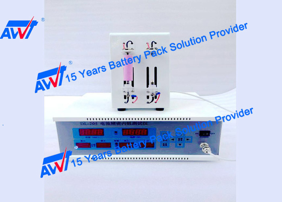 AWT-205 เครื่องทดสอบความต้านทานแบตเตอรี่ 18650 32650 ลิเธียมแบตเตอรี่แรงดันไฟฟ้าของเซลล์เครื่องทดสอบ IR